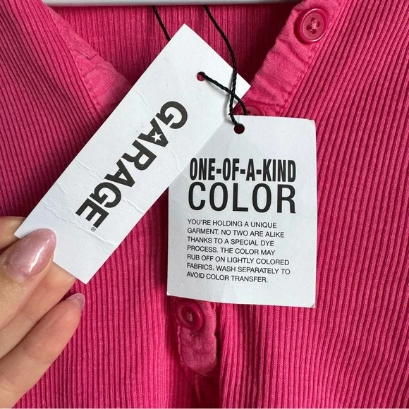 GARAGE | Ribbed Henley Tank - Picture 3 of 5